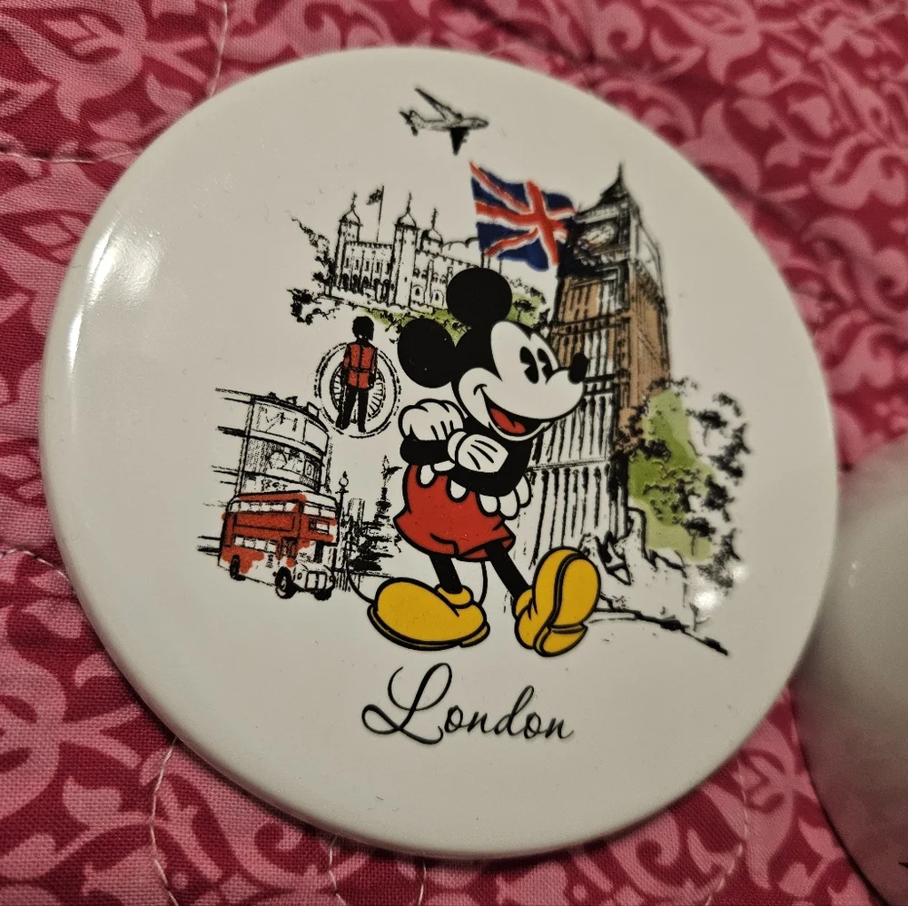 London Disney Mickey Mouse Cup with Coaster - Picture 3 of 4